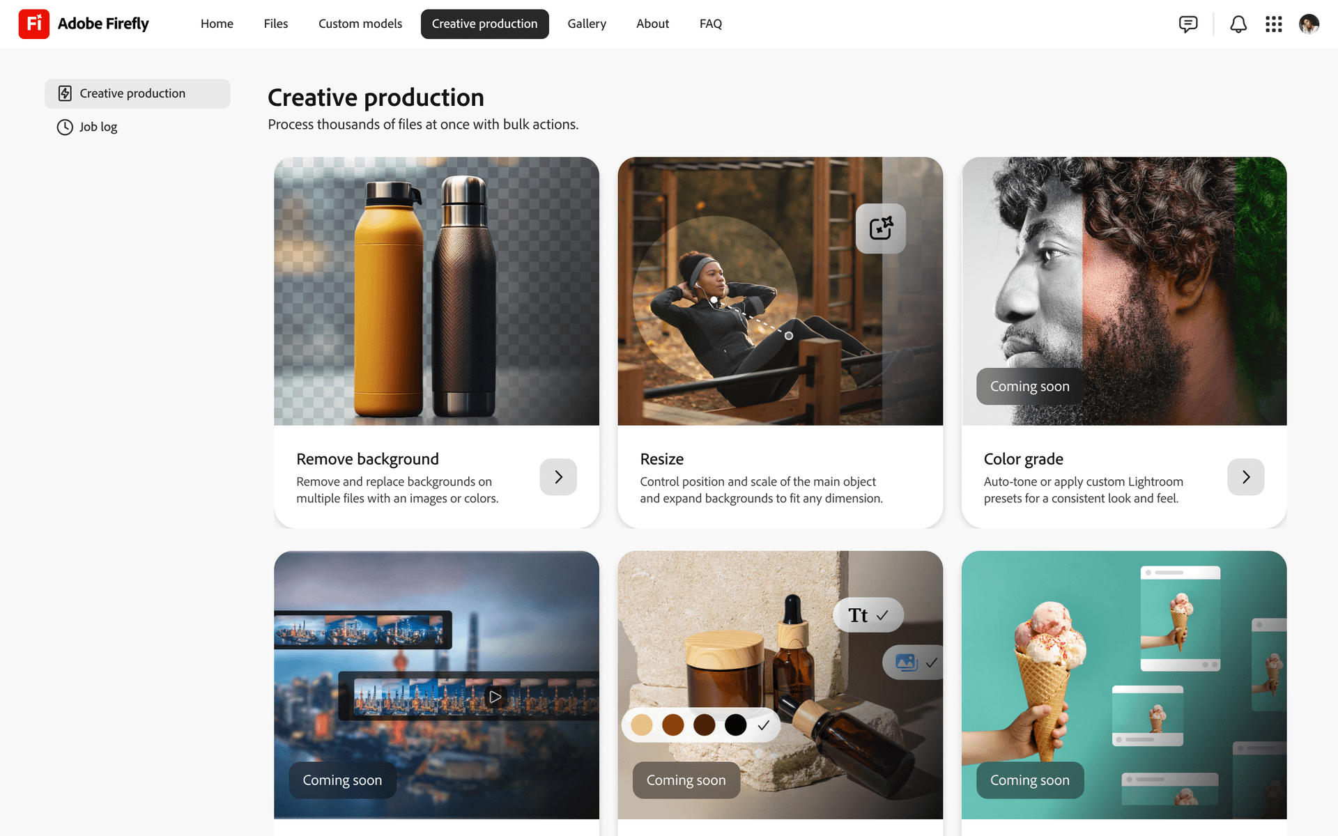 Adobe Firefly creative production