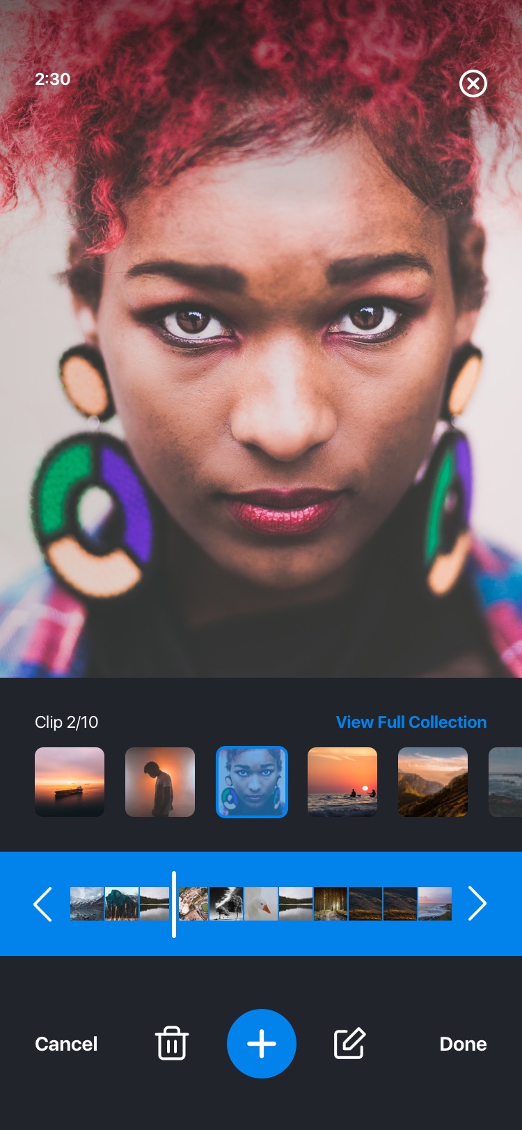 Memoory recorder editing surface